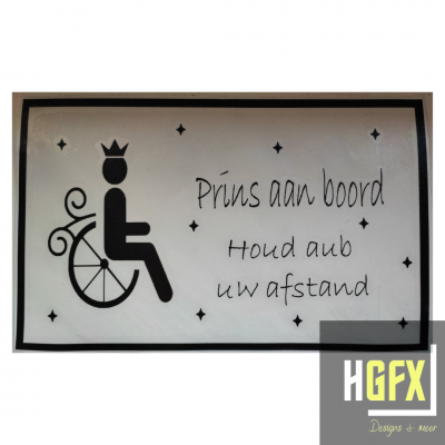 Sticker - Prins aan boord